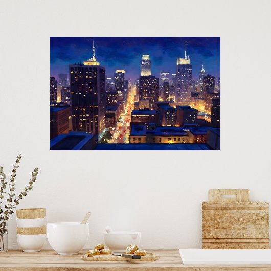 Poster Peripheral Metropolis View (Cuisine)