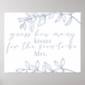 Poster Périwinkle Flowers Devine Combien De Baisers Jeu (Devant)