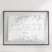 Poster Périwinkle Flowers Devine Combien De Baisers Jeu