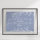 Poster Périwinkle Flowers Devine Combien De Baisers Jeu