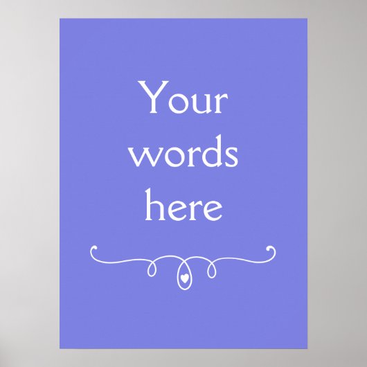 Poster Périwinkle foncé violet (Devant)