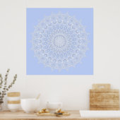 Poster Periwinkle Mandala - Bora in Juniper Berry (Cuisine)