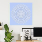 Poster Periwinkle Mandala - Bora in Juniper Berry (Bureau à domicile)