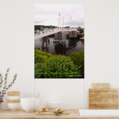 Poster Perkins Cove Drawbridge - Ogunquit maine (Cuisine)