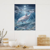 Poster Perle Dauphin Clair de Lune (Cuisine)