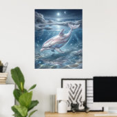 Poster Perle Dauphin Clair de Lune (Bureau à domicile)
