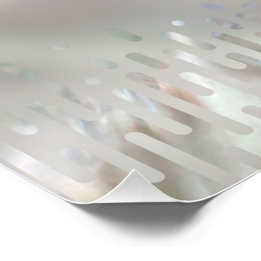 Poster Perle de luxe et caniche d'Abalone (Coin)