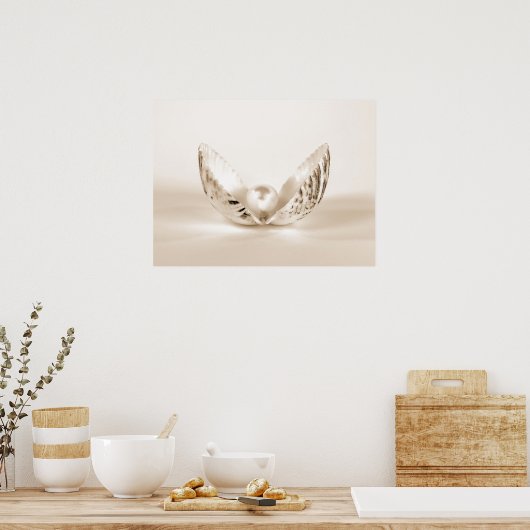 Poster Perle en coquillage (Cuisine)