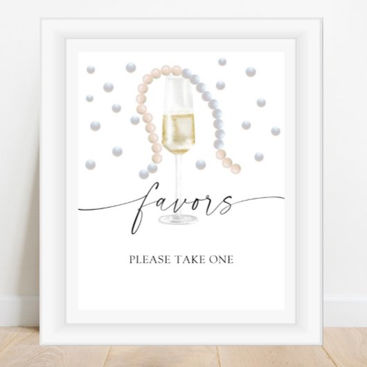 Poster Perles - cadeaux de mariage, prenez-en un