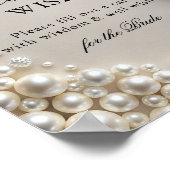 Poster Perles de la Fête des mariées de sagesse (Coin)