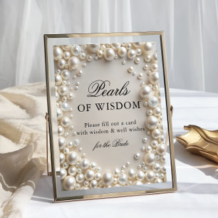 Poster Perles de la Fête des mariées de sagesse