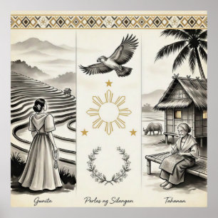 Poster Perles de l'Orient-Foyer-Gunita-Patrimoine Filipin
