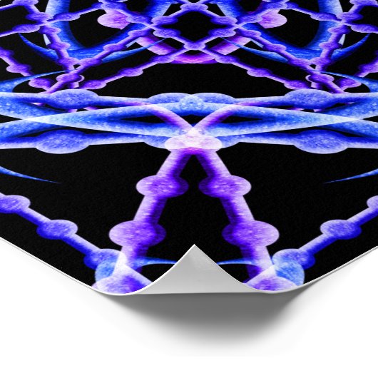 Poster Perles de lumière Mandala (Coin)