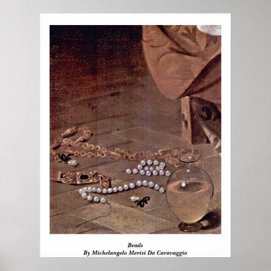Poster Perles De Michelangelo Merisi Da Caravaggio (Devant)