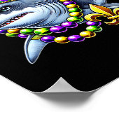 Poster Perles de requin Jester Mardi Gras Carnival Hommes (Coin)