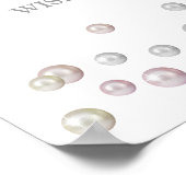 Poster Perles de sagesse signe de Fête des mariées (Coin)