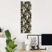 Poster Perles dorées (Bureau à domicile)