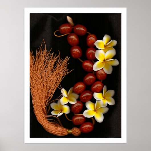 Poster Perles et fleurs (Devant)