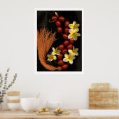 Poster Perles et fleurs (Cuisine)