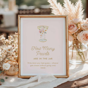 Poster Perles et poursuites Combien de perles jeu