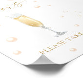 Poster Perles et poursuites Fête des mariées favorise (Coin)