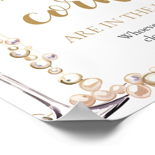 Poster Perles et Procuco Devinez combien de bouchons Jeu (Coin)