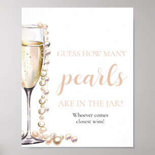 Poster Perles et Procuco Devinez combien de perles jeu