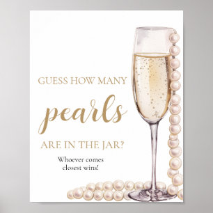 Poster Perles et Procuco Devinez combien de perles jeu