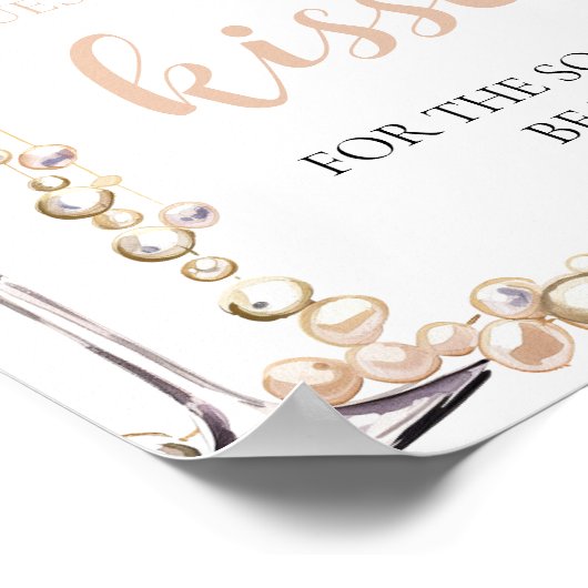 Poster Perles et Procuco Guider Combien de Baisers Jeu (Coin)