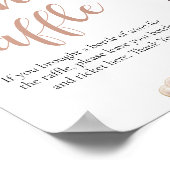 Poster Perles et Prosecco Fête des mariées Jeu de Raffle  (Coin)