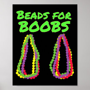 Poster Perles Mardi Gras Pour Le Costume Y Du Sein