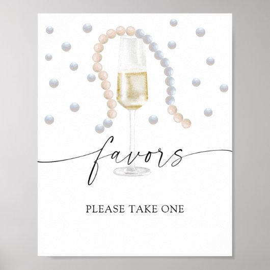 Poster Perles perles - faveurs nuptiales s'il vous plaît  (Devant)