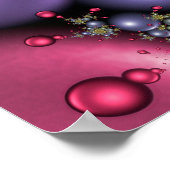 Poster Perles roses et violettes (Coin)