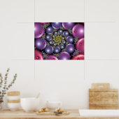 Poster Perles roses et violettes (Cuisine)