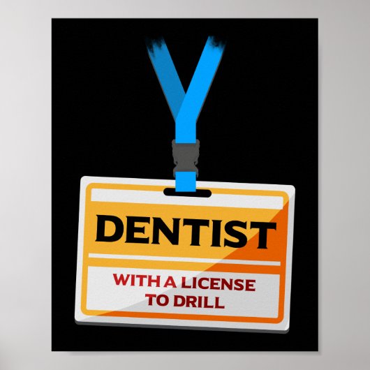 Poster Permis De Perfectionnement Dentiste Dentiste Denti (Devant)