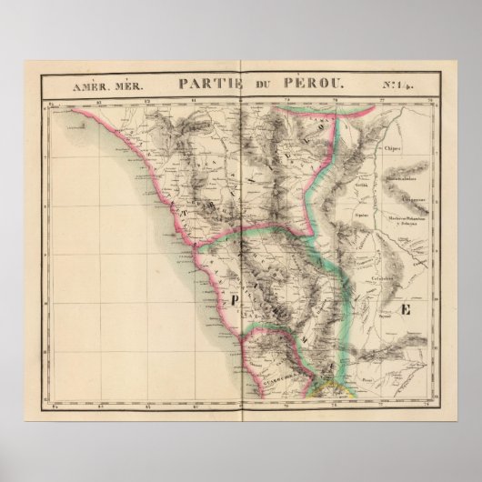 Poster Pérou, Amérique du Sud 14 (Devant)