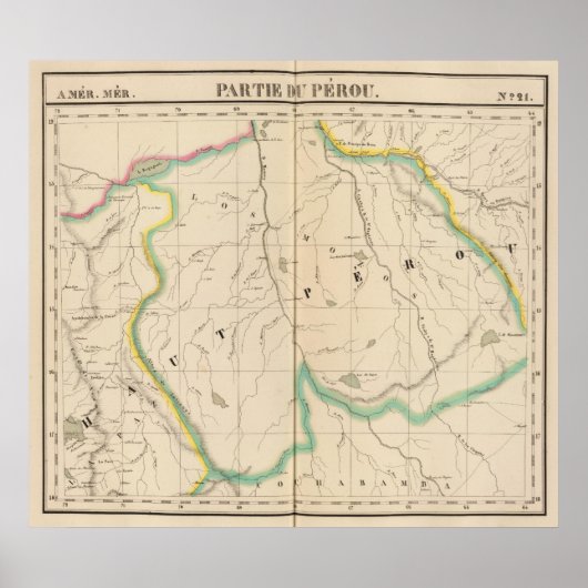 Poster Pérou, Amérique du Sud 21 (Devant)