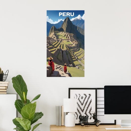 Poster Pérou Machu Picchu (Bureau à domicile)