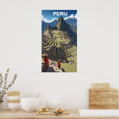 Poster Pérou Machu Picchu (Cuisine)