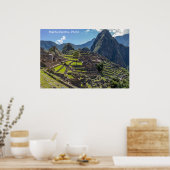 Poster Pérou Machu Picchu (Cuisine)