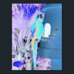 Poster Perroquet<br><div class="desc">jolie décoration de perroquet pop art bleu</div>