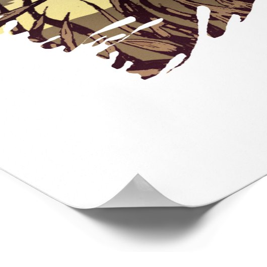 Poster Perroquet africain dans la savane (Coin)