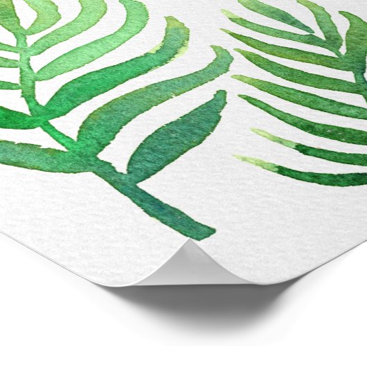 Poster Perroquet aquarelle (Coin)