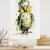 Poster Perroquet débridé (Cuisine)