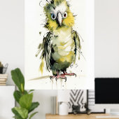Poster Perroquet débridé (Bureau à domicile)