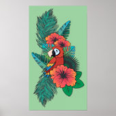 Poster Perroquet tropical (Devant)