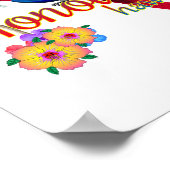 Poster Perroquet tropical Honolulu Hawaii (Coin)