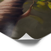 Poster Perroquet tropical Imprimer Mur de jungle luxurian (Coin)