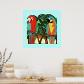 POSTER PERROQUETS (Cuisine)
