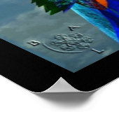 POSTER PERROQUETS HYPER / ARA BLEU (Coin)